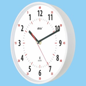 Zegar chodzący wstecz biały 30cm