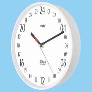 Zegar plastikowy 24-godzinny biały #1