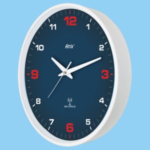 Zegar biały sterowany radiowo #5