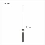 Wskazówka sekundnika czarna /S48