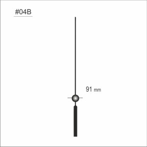 Wskazówka sekundnika czarna /S48