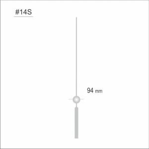Wskazówka sekundnika srebrna /S47
