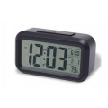 cyfrowy budzik LCD czarny