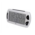 cyfrowy budzik DCF srebrny