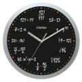Zegar matematyczny srebrny