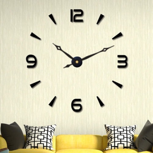 zegar 3D naklejany na ścianę