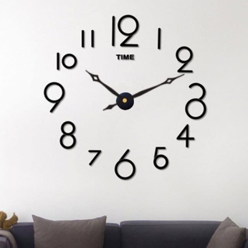 zegar 3D naklejany na ścianę