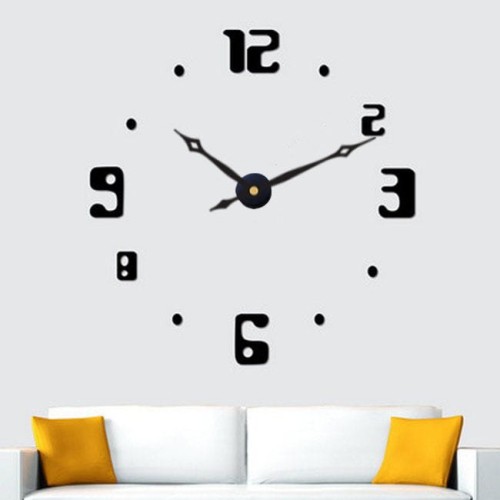 zegar 3D naklejany na ścianę