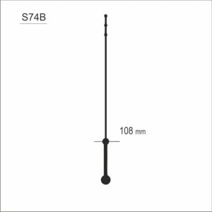 Wskazówka sekundnika czarne kropki /S74