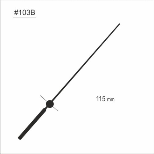 sekundnik w kolorze czarnym