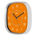 zegar kwadratowy pomarańczowa tarcza