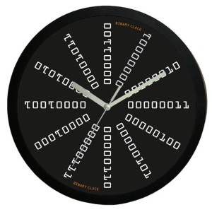 Zegar ścienny z tarczą binarną #4B