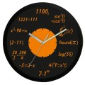 Zegar matematyczny czarny
