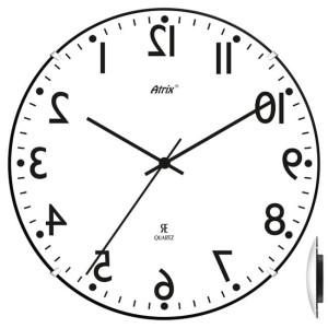 Zegar chodzący do tyłu convex #1 lustro