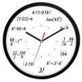 Zegar matematyczny czarny
