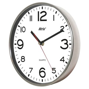 Zegar ścienny z metalizowaną ramką WD