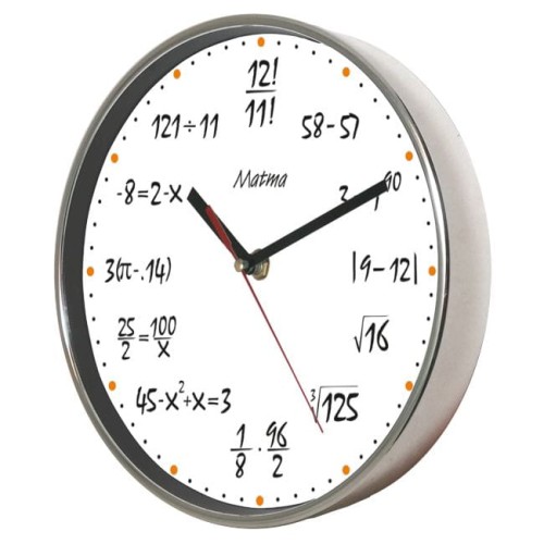 Zegar chromowany matematyczny