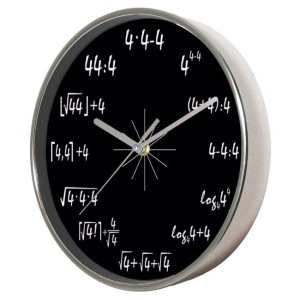 Zegar ścienny chromowany magia 4  