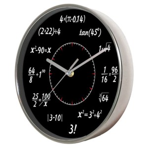 Zegar chromowany matematyka #4B