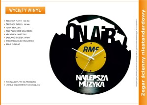 Zegar reklamowy płyta vinylowa #2
