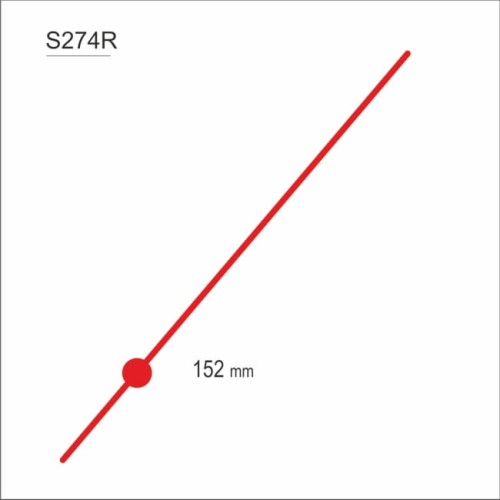 długi sekundnik czerwony