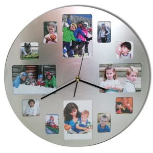 Zegar ścienny z miejscami na zdjęcia 40cm