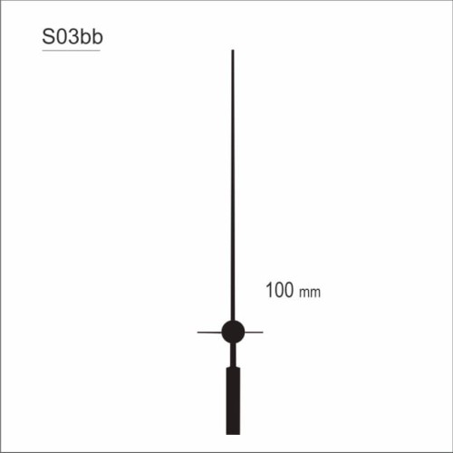 czarny sekundnik zegarowy