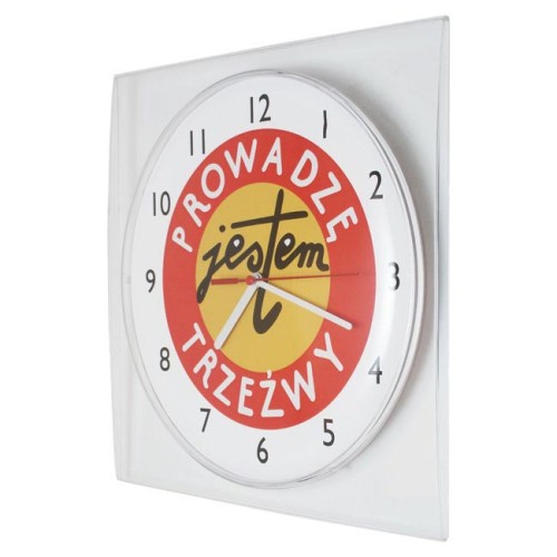 kwadratowy zegar na zamówienie