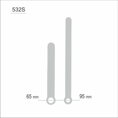 wskazówki solidne pałki srebrne