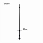 Wskazówka sekundnika ozdobna czarna /S73BB