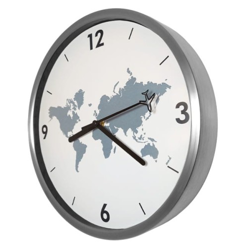 Cichy zegar aluminiowy
