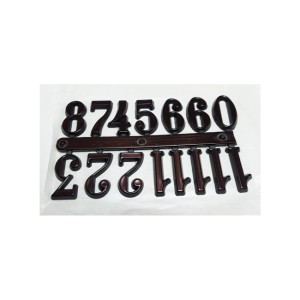 Komplet plastikowych cyfr arabskich 25mm/czarne