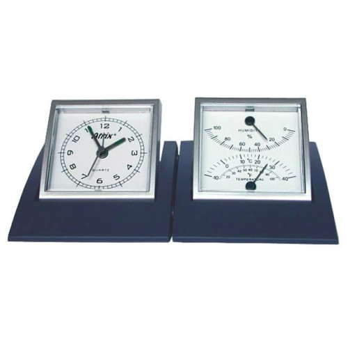 Zegar na biurko z termometrem i wilgotnościomierzem