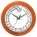 Zegar domino drewniany calvados
