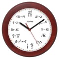 matematyk  zegar drewniany mahoń