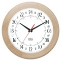 24-godzinny zegar drewniany jesion