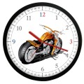 Zegar z czarną ramką motor