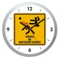srebrny zegar ostrzeżenie karate