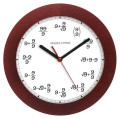 Zegar drewniany matematyk mahoń