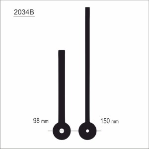 Wskazówki długie smukłe czarne /2034