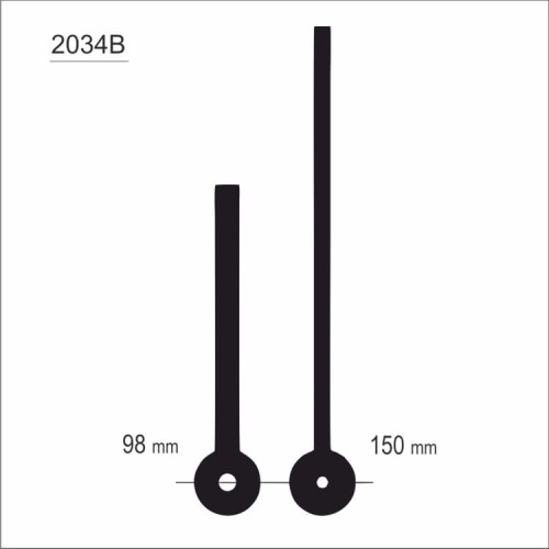 smukłe długie wskazówki