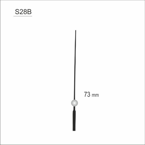 czarny sekundnik zegarowy