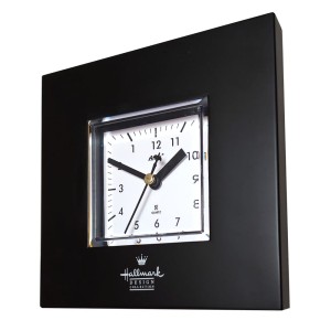 Zegar ramka chodzący do tyłu czarny