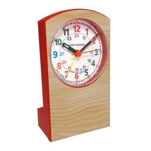 budzik edukacyjny drewnopodobny