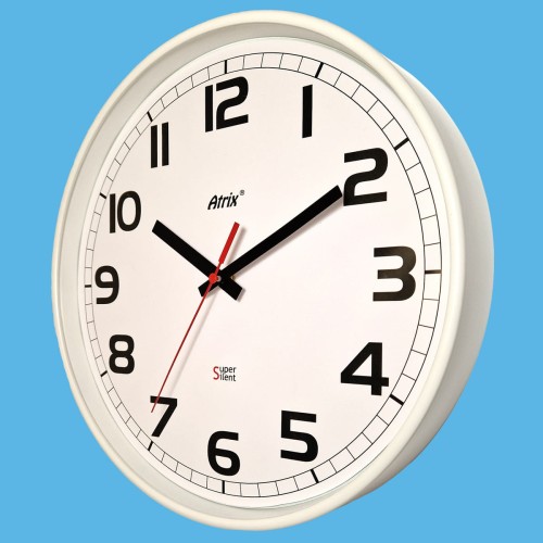 Zegar biały super cichy