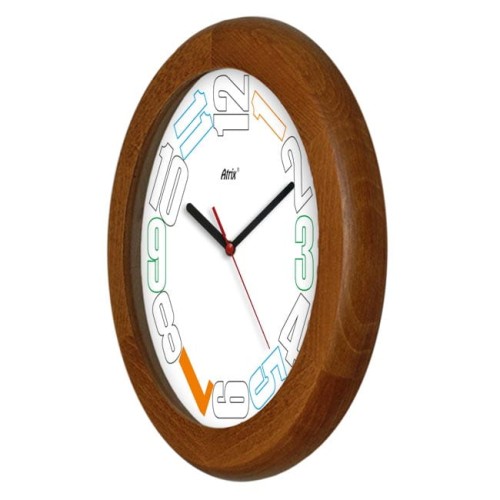 zegar drewniany ciemny dąb