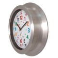Zegar aluminiowy edukacyjny bok