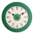 zegar z ruchomym dyskiem zielony