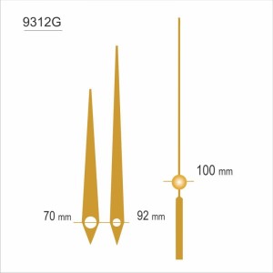 Komplet wskazówek YT9312/ złote