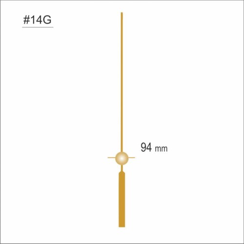 sekundnik w kolorze złotym